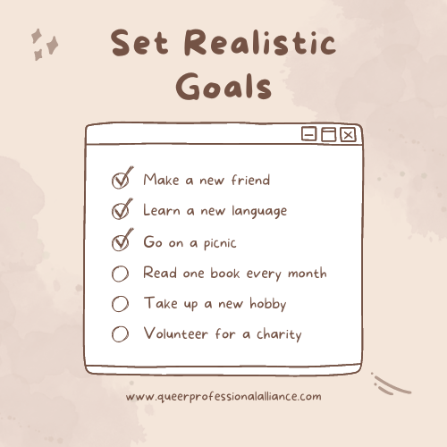 set realistic goals